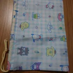 サンリオ キャラクター巾着 H40cm x W35cm