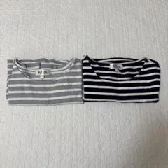 マタニティ服　授乳服　マタニティパジャマ　L ボーダー