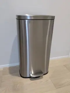 ステンレススチール ペダル式ごみ箱 30L