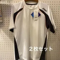 asics ドライTシャツ 2枚セット　白グレー Lサイズ