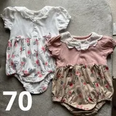 女の子　ロンパース サイズ70