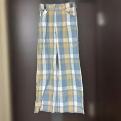 poppy チェック柄パンツ
