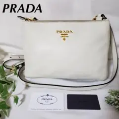 美品 PRADA プラダ レザーショルダーバッグ VITELLO PHENIX