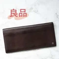 【良品】GIVENCHY(ジバンシー)レザー 2つ折り 長財布 ブラウン!