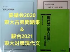 鉄緑会2020東大古典問題集u0026東大対策現代文2021後期 駿台テキスト