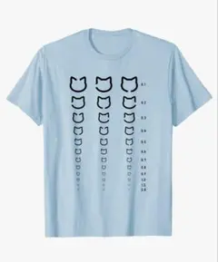 猫　視力検査Tシャツ