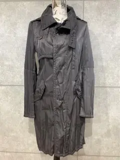 MARITHE FRANCOIS GIRBAUD ロングコート シワ加工 S
