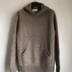 FFM モヘアカシミアニットパーカーグレージュ1サイズ