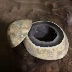 蓋つきメノウ　石