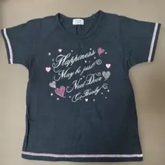黒いプリントTシャツ サイズ140