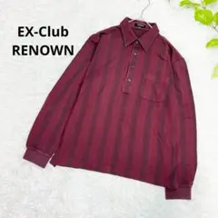 EX-Club RENOWN メンズ　ポロシャツ　ワインレッド　日本製　L