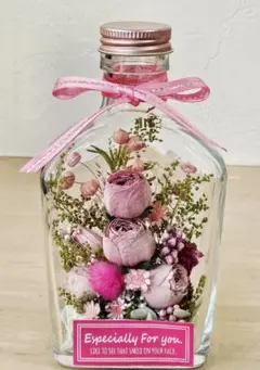 ハーバリウム＊ミニバラの花ボトル