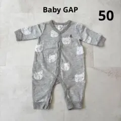 ベビーギャップ 長袖 ロンパース カバーオール 50サイズ