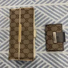 【中古】GUCCI長財布u0026GUCCIキーケースのセット