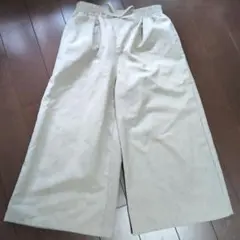 ベージュ ワイドパンツ 140cm