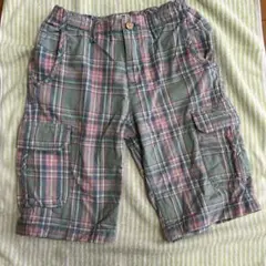 SCOTCH SHRUNK チェック柄ハーフパンツ 150cm