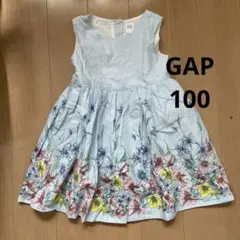 女の子 100 花柄ノースリーブワンピース ギャップ GAP