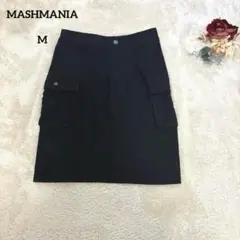 【マッシュマニア】MASHMANIAタイトスカート ひざ丈 ブラック M