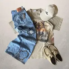 c-boy style(No.152)アメカジコーデ ウルフt×501 L