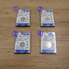 WD【2.5インチHDD】500GB×4個セット