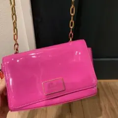 ルルギネス マゼンタピンク ショルダーバッグ