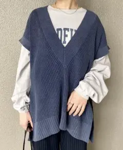 ジャーナルスタンダード レリューム 製品染めVネックベスト