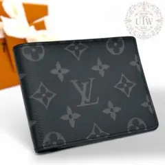 新品に少し近い　ルイヴィトン モノグラムエクリプス ポルトフォイユミュルティプル