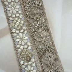 133.インド刺繍リボン 1m50cm×2本セット