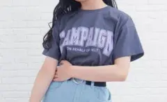 新品未使用タグ付PINK-latte接触冷感機能カレッジロゴTシャツ160
