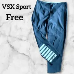 1点物✨VSX Sport ブラックレギンス ヨガパンツ ストライプデザイン