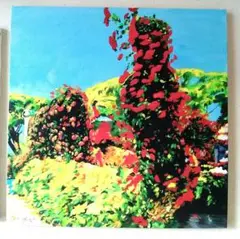S8号絵画 アクリル画 【花、薫る】
