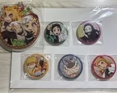 鬼滅の刃 関係者記念本 缶バッジ 5個 ミニキャラ集アクリルキーホルダーセット