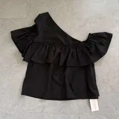 【MIRROR9 】新品タグ付き ミラーナイン オフショル フリルトップス