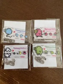 【新品】明治　たまごっちコラボセット　アクリルチャーム4セット
