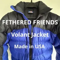 美品❗️FEATHERED FRIENDS ダウンジャケット ネイビーターコイズ USメイドにこだわるフェザードフレンズの、“本物”のダウン