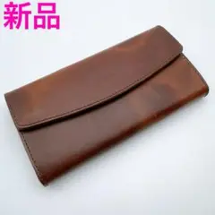 NOMADOI 長財布 ペンシルベニアオイルドレザー茶 新品展示品ノマドイ日本製