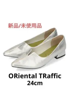 【新品】ORiental TRafficフレアヒールポインテッドトゥパンプス