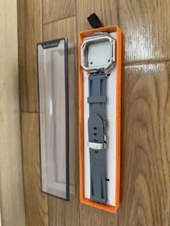 アップルウォッチ10 42mm用ラバーベルト グレー