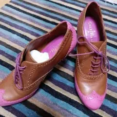 美品　Cole Haan レザーオックスフォードパンプス