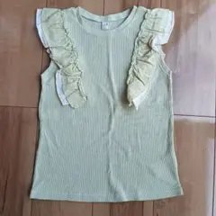 après les cours フリル付きTシャツ 140　ワッフル生地