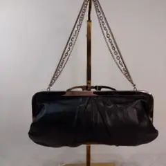 本革クラッチバッグ 黒　レイビームス