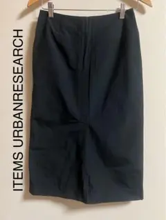 ITEMS URBANRESEARCH 黒 タイトスカート スリット入りFREE