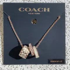 COACH　コーチ　ネックレス　シグネチャー　ラインストーン