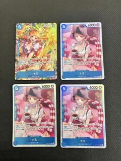 ナミ SR パラレル 4枚セット ONE PIECEカード