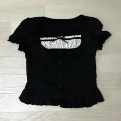 SHEIN 半袖 黒 XL