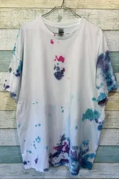 144 USA古着　GILDAN ギルダン　タイダイTシャツ　メンズ2XL