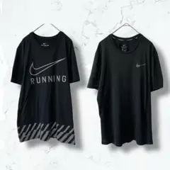 2532♡ナイキドライフィット♡Tシャツ メンズ ２枚セット M 黒 ランニング