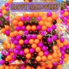 ♡5袋♡ ハロウィンカラー ミンツ デコパーツ 穴なし まとめ売り B-75