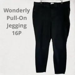 Wonderly Pull-On Jegging ブラックデニム　　16P