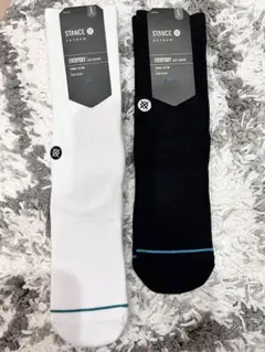 STANCE EVERYDAY ソックス ホワイト/ブラック セット L